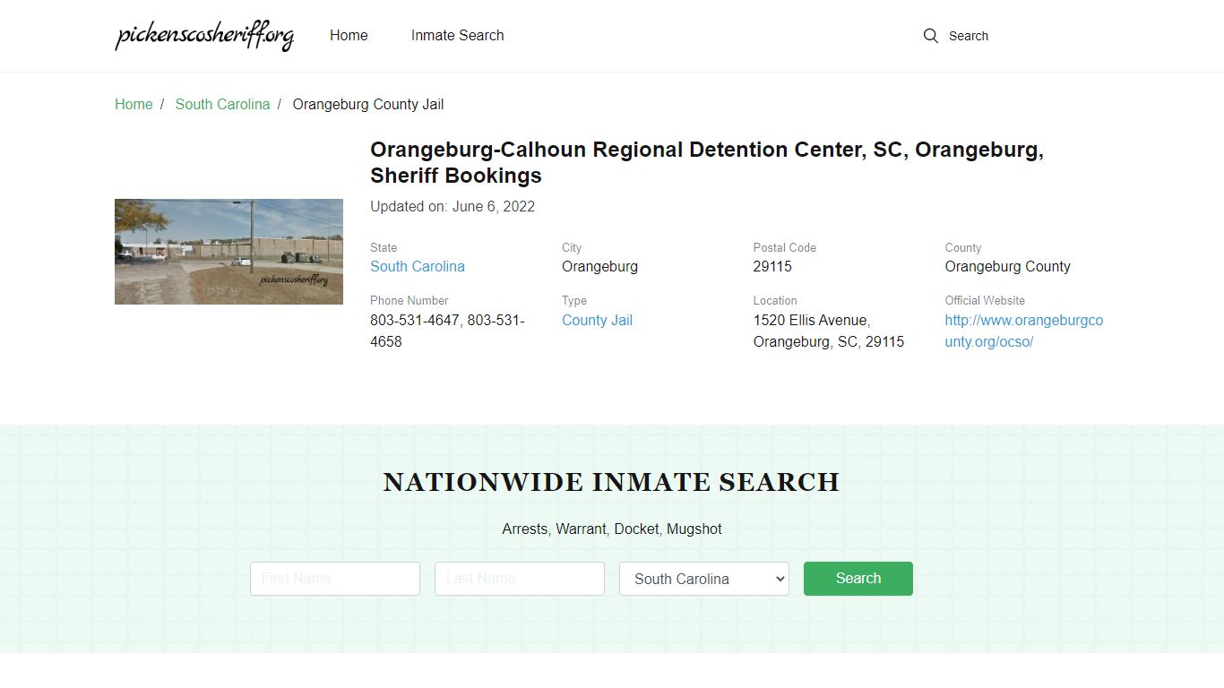 Orangeburg County Jail - Detention Center